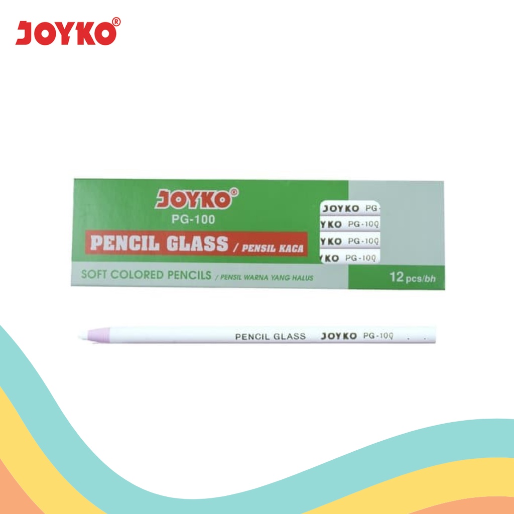 

PENSIL GLASS JOYKO PG-100 PUTIH/BIRU (12 PCS)