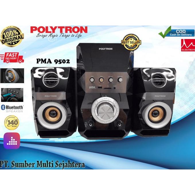 Speaker Aktif Polytron PMA9502 / PMA 9502 Bluetooth