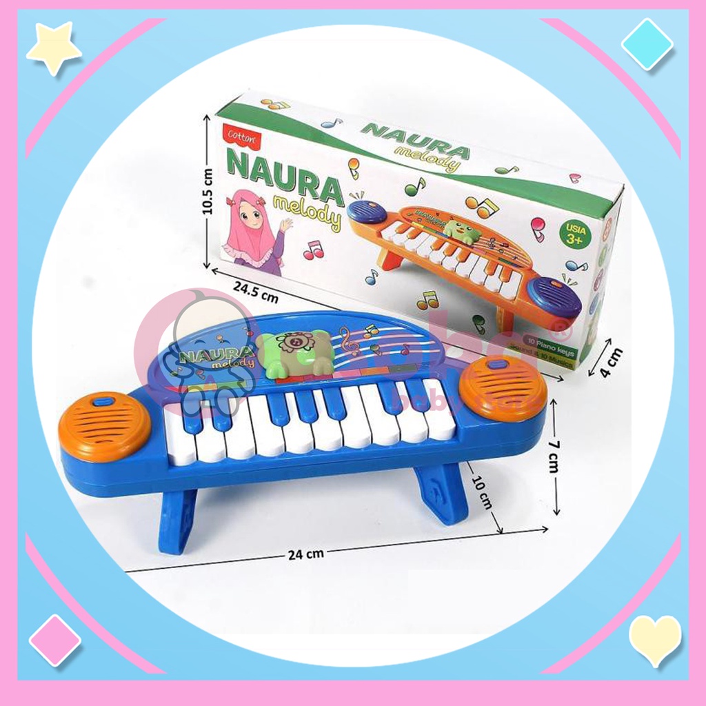 Cotton Naura Melody / Mainan Piano Mainan Edukasi Anak ASOKA