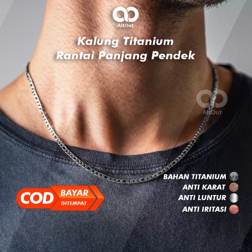 Kalung Wanita Titanium Anti Karat Rantai Emas Asli Cewek