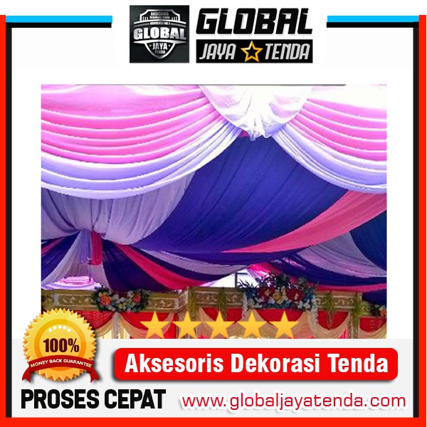 Sale Plafon Tenda Pesta Design Mewah Harga Spesial Ukuran 4x5 Global Jaya Tenda Shopee Indonesia