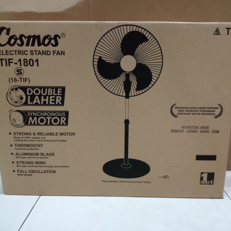 COSMOS 18-TIF / TIF-1801 S Stand Fan Besi 18 Inci (Kipas Angin Berdiri)