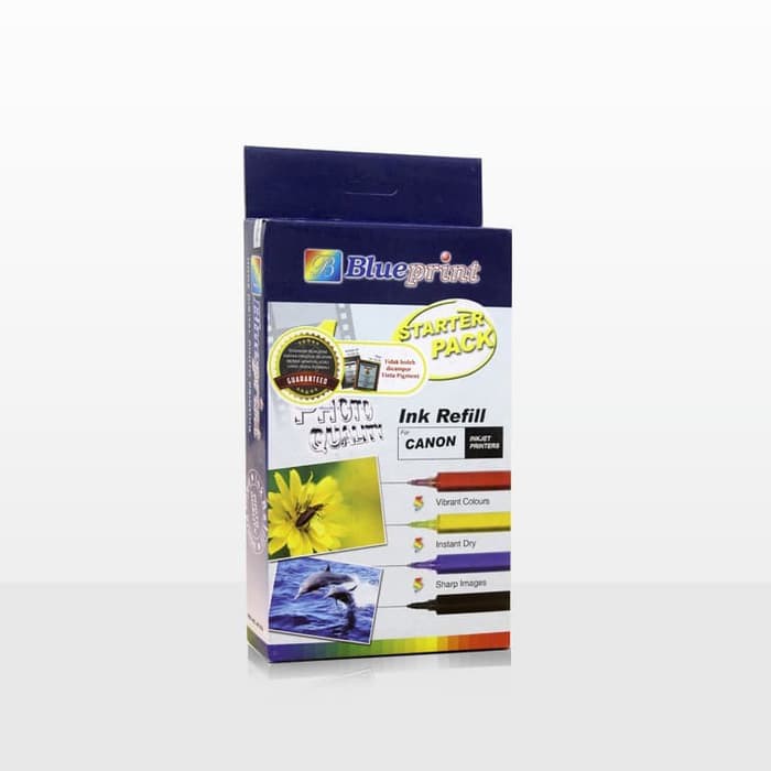 Tinta Printer Canon Suntik BLUEPRINT Starter Pack Tinta Refill For Printer Canon