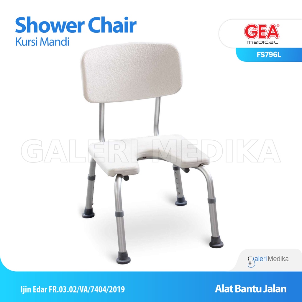 Shower Chair Bath Bench FS796L / FS 796 L / FS-796L Kursi  Mandi Pasien Alumunium