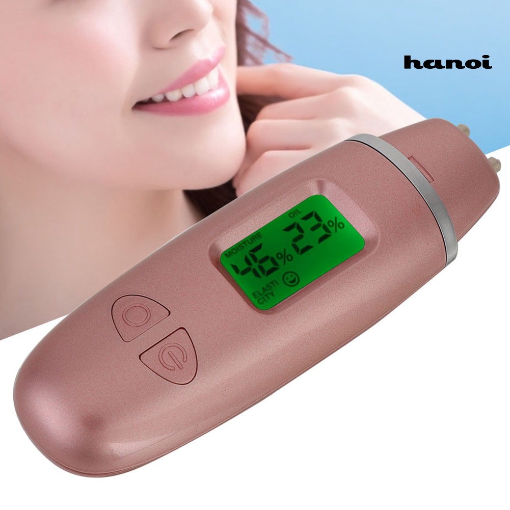 HQTM_Portable LCD Display Skin Sensor Tester Face Moisture Water Oil Analyzer Monitor