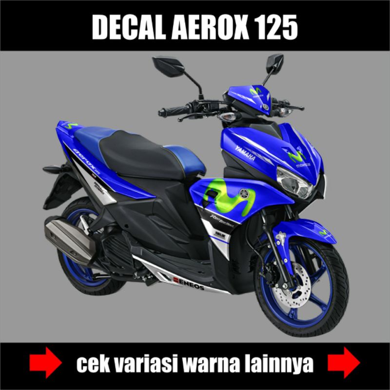 Sticker Decal Aerox 125 Full body New Variasi Movistar