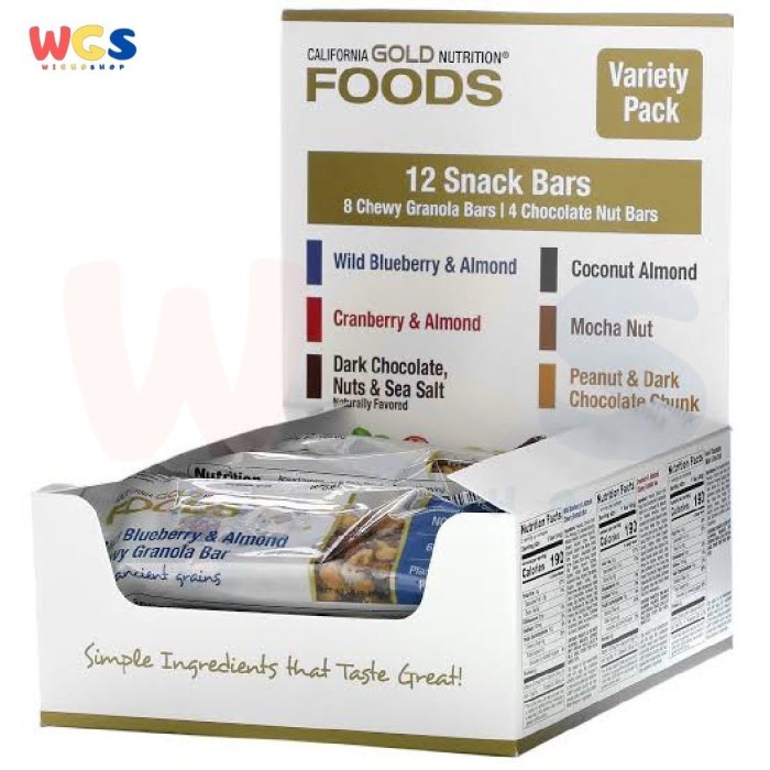 

Jual California Gold Nutrition Variety Pack Snack Bars 12 Bars
