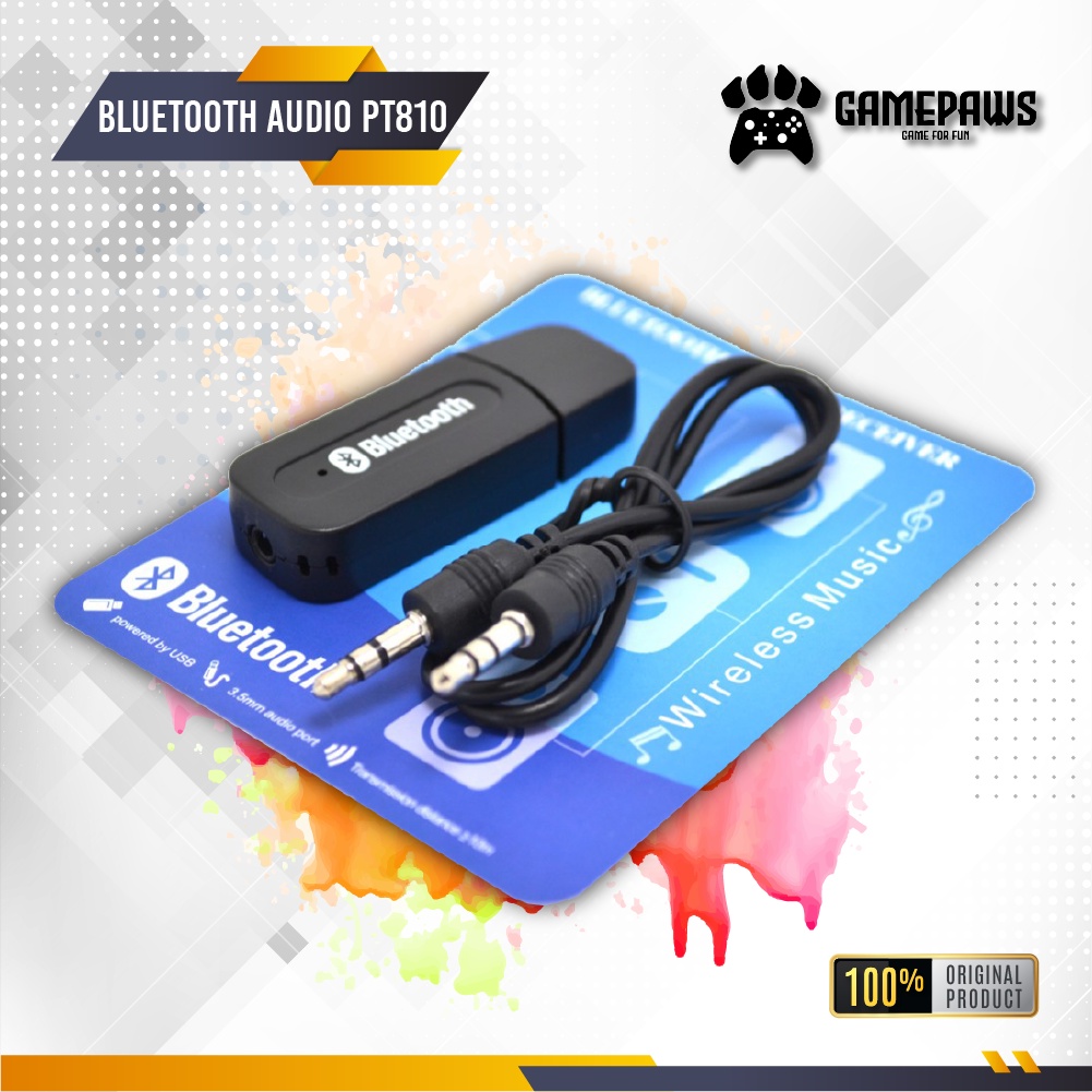 Bluetooth Audio Receiver Jack Kabel USB Power- Bluetooth Audio PT810