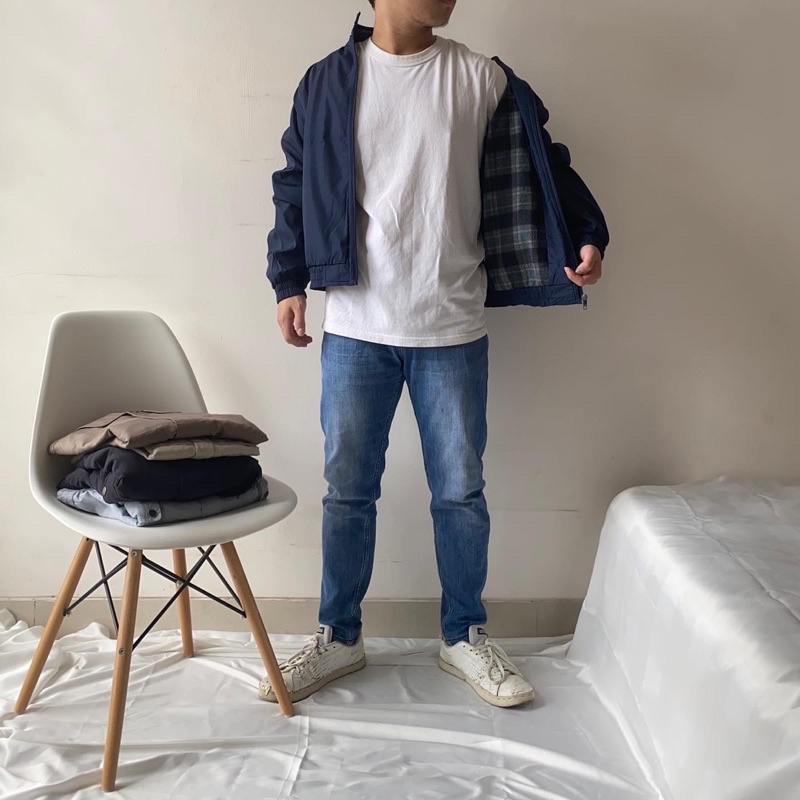 LYNX HARRINGTON JACKET INNER TARTAN