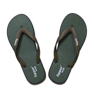 Sendal Jepit Sandal  Pria Fipper  Wide Green Army Grey 