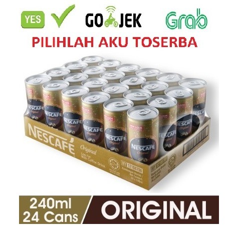 Kopi Nescafe Kaleng (Original) / Nescafe Can (Original) 240 ml - ( HARGA 1 KARTON ISI 24 )