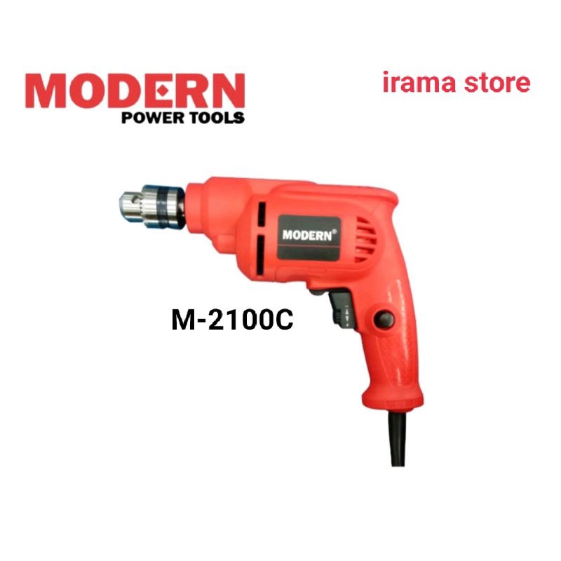 Mesin Bor 10mm Modern M-2100C Bor listrik 10mm Mesin bor tangan Modern M 2100C