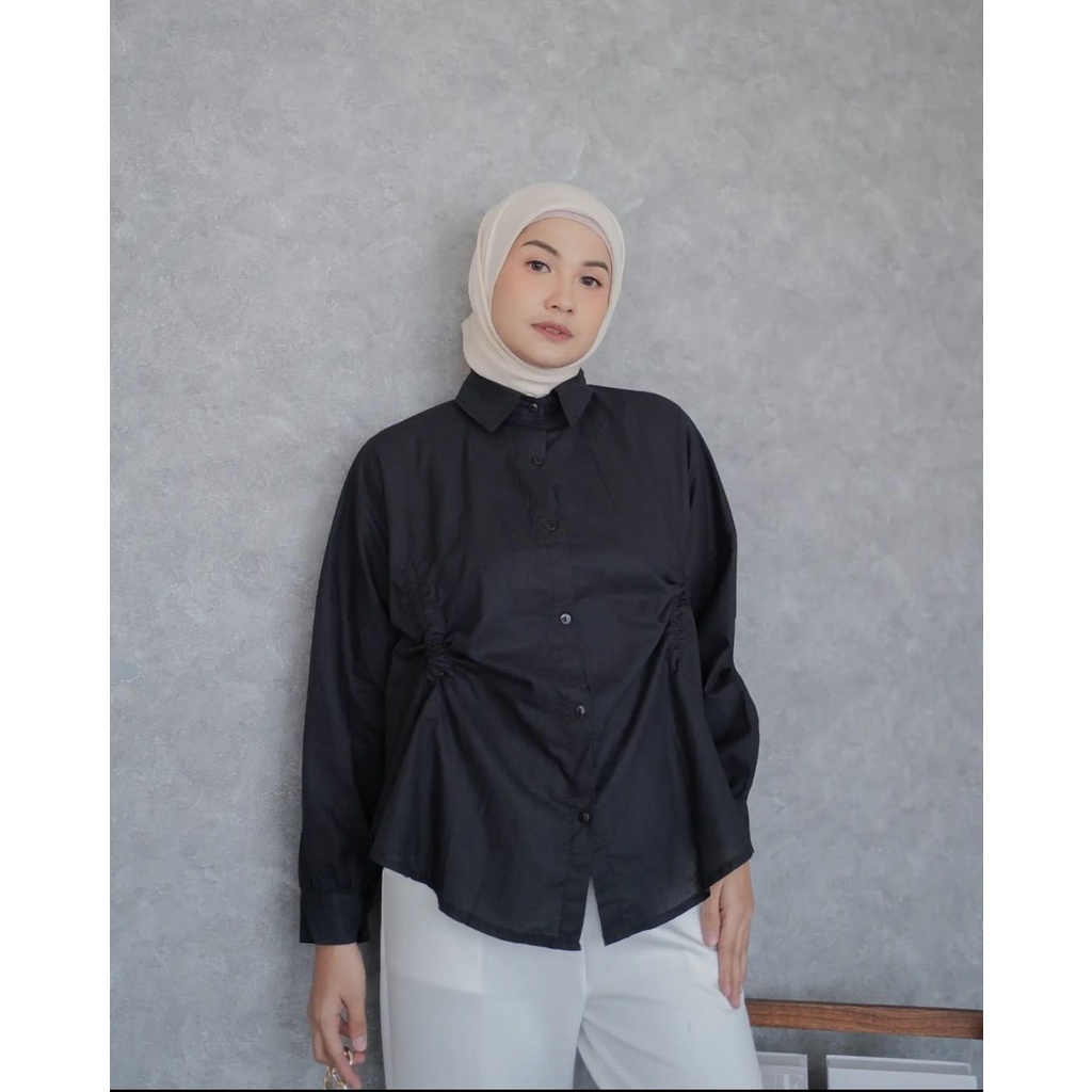 KIENA TOP BLOUSE // RYCIE KEMEJA FULL KANCING KERUT