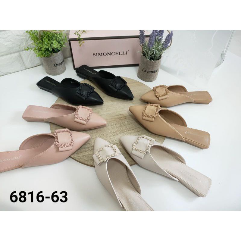 FLATSHOES WANITA SIMONCELLI KULIT ORIGINAL IMPORT