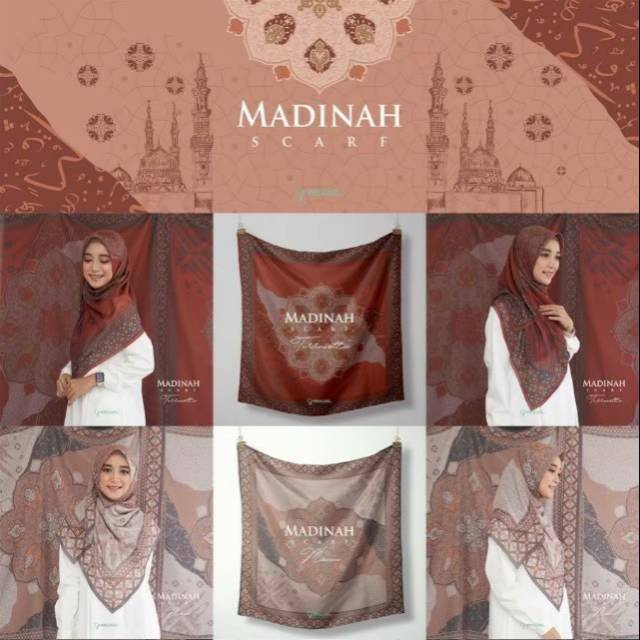 Madinah scarf signature hijab segiempat greenism