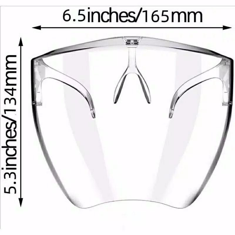 Face Shield Akrilik Artis Nagita Slavina Raffi Masker Full Face Bahan Akrilik