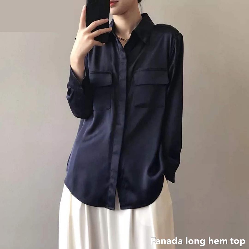 Vetter long hem top -Thejanclothes