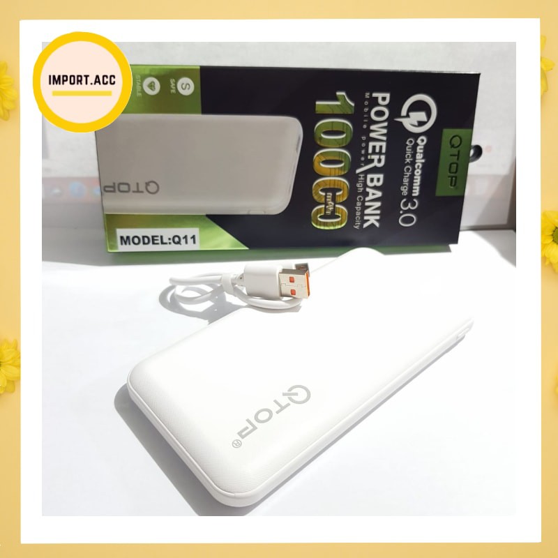 Powerbank QTOP Mobile Power Qualcomm 10000mAh Q11 ORIGINAL 100% [IMPORT]