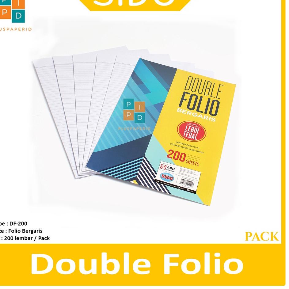 

Best! PER PACK Sinar Dunia Kertas Double Folio Bergaris 200 Lbr SiDu / 32 x 42 cm