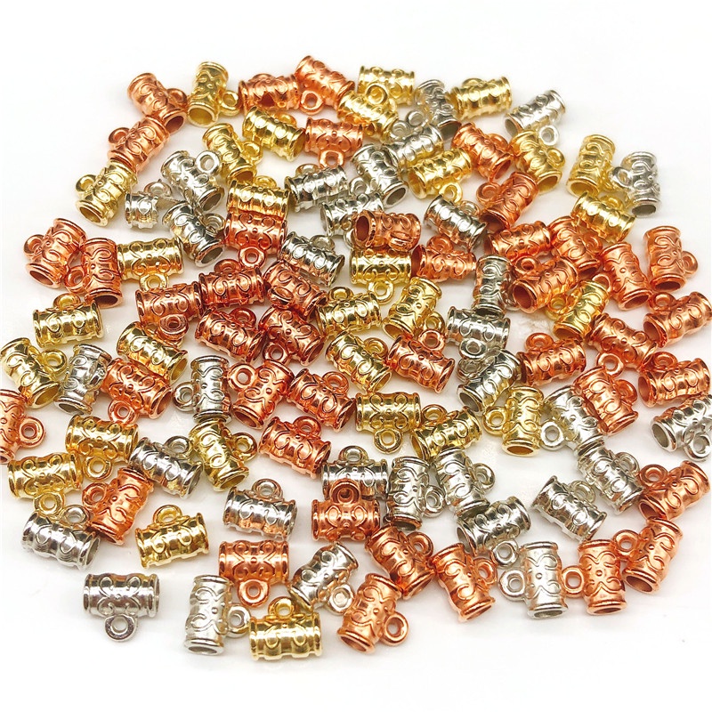 100pcs Manik-Manik Spacer CCB Ukuran 7x4mm Untuk Perhiasan