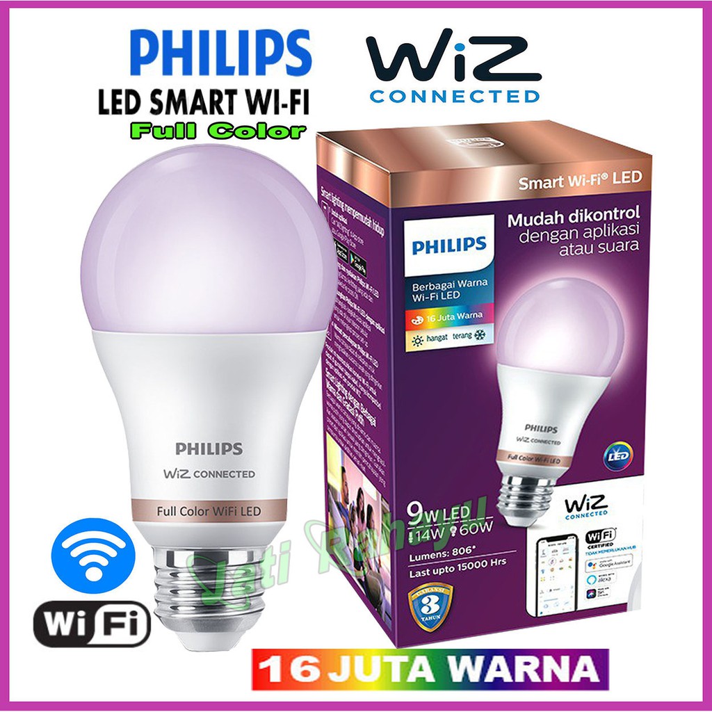 PHILIPS LED WIFI  RGB FULL COLOR &amp; TUNABLE WHITE 9W 9 WAT