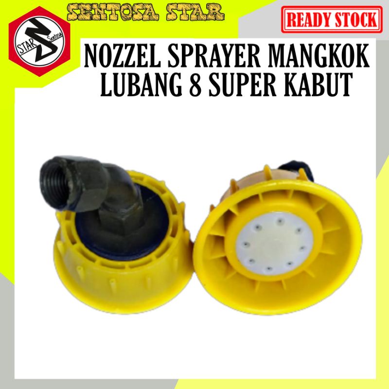 NOZEL SPUYER SPRAYER LUBANG 8 MANGKOK SUPER KABUT/ NOSEL MANGKOK LUBANG 8