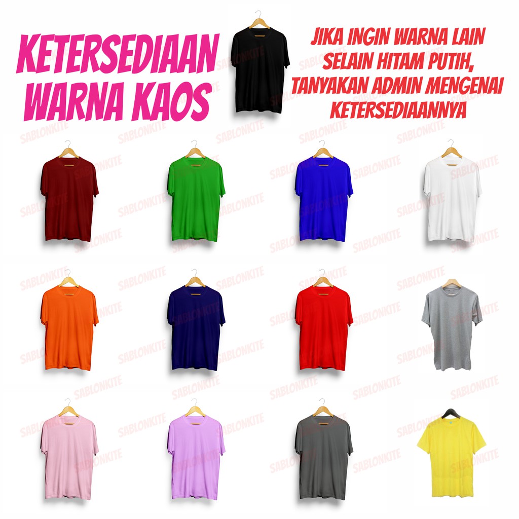 PROMO!!! KAOS PLESETAN COBA COBA LOGO LOGO LUCU , BAHAN KAOS COMBED 30S