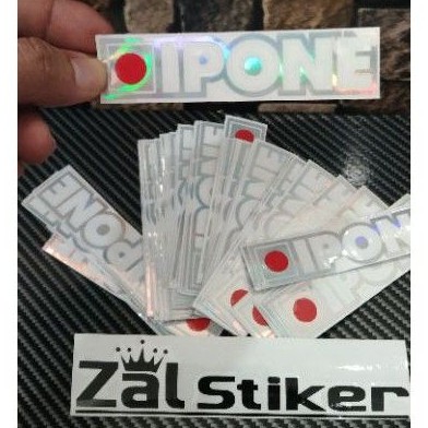 

sticker cutting ipone hologram