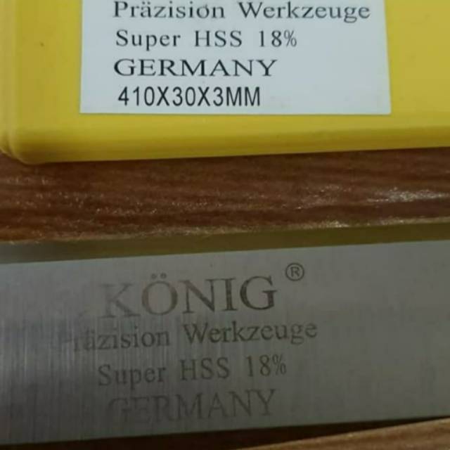 

pisau planner HSS 18% merk KONIG 610/30/3