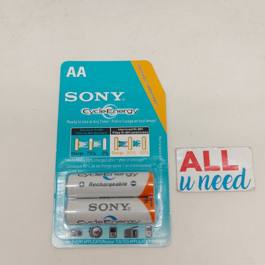 Battery Charge AA Sony 4600mAh - Batre Cas Sony - Baterai Cas Sony AA