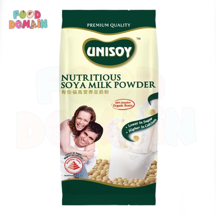 

Unisoy Soya Milk Powder Low Sugar - Susu Kacang Instan Rendah Gula