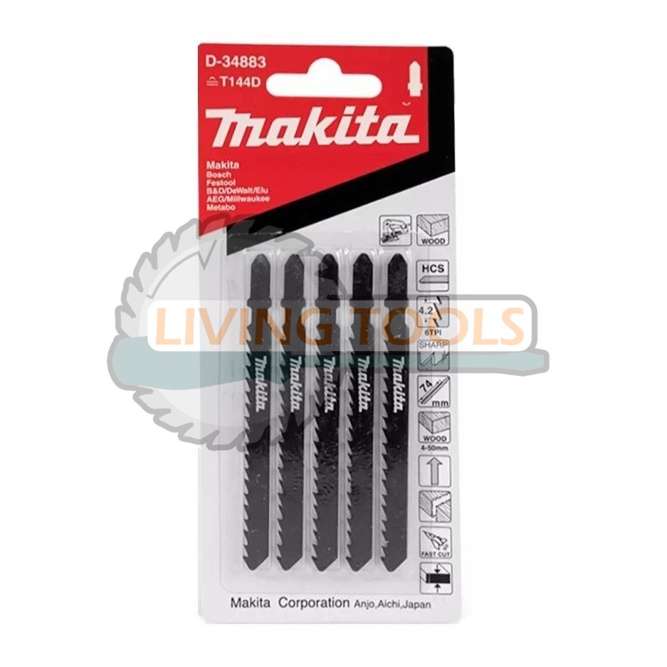Mata Jigsaw MAKITA D-34883 Gergaji Kayu PVC Refill Mata Gergaji Ukir Berkualitas MAKITA D-34883