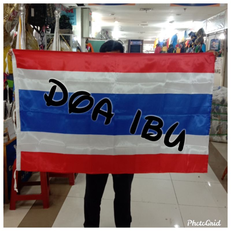 

best seller bendera THAILAND bahan satin 90cm x 135cm