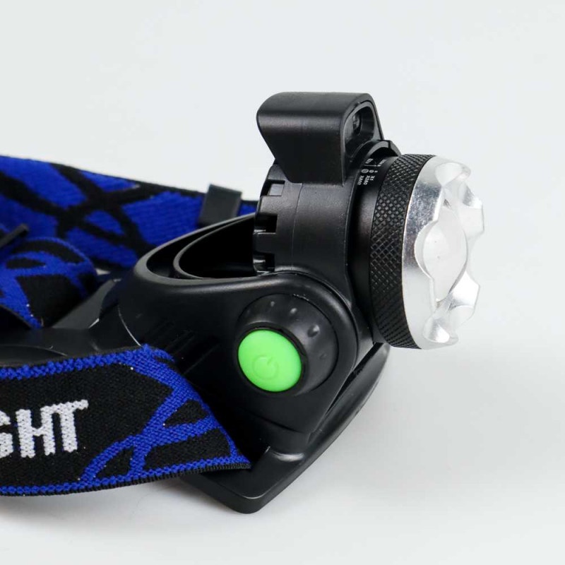 Senter Headlamp 1 LED Cree XM-L T6 3000 Lumens Hitam