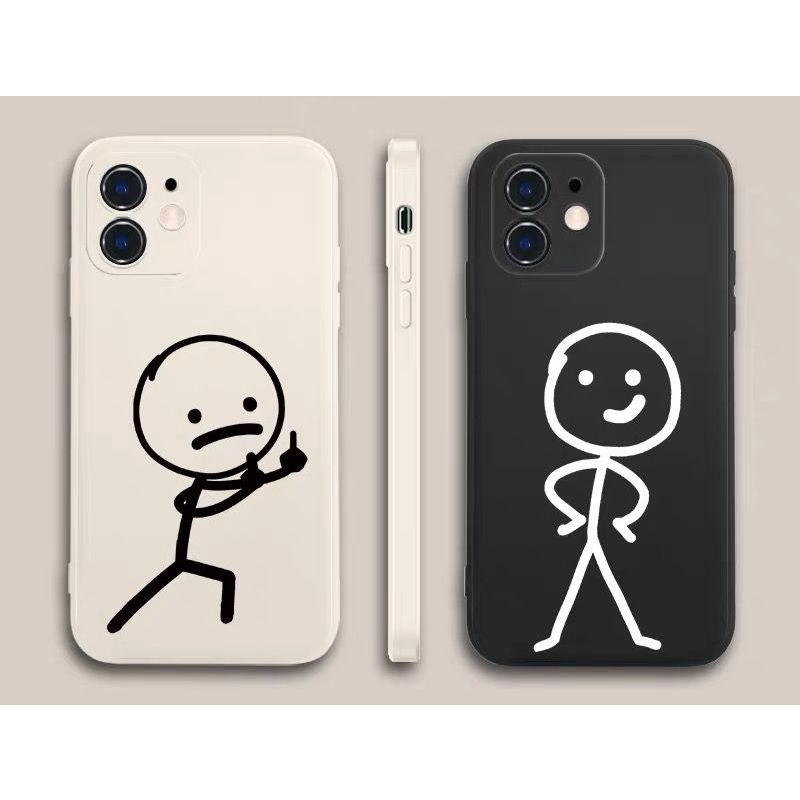 Case Couple Xiaomi Redmi Note 5 5Pro 5A 6 6Pro 7 8 8Pro 9 9Pro 10 10s 11 12 4G 5G PRO POCO F3 M3 X3 NFC PRO GT 5G X5 5G Silicone Soft Case  Square Edge