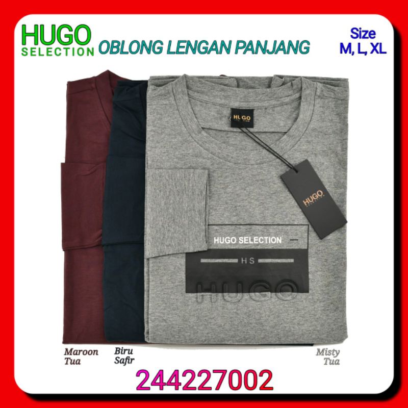 Kaos Oblong Pria Lengan Panjang Hugo Selection 244227002