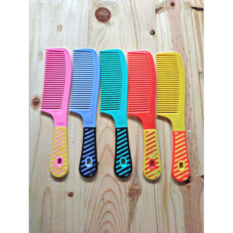 12pcs SISIR GAGANG SISIR RAMBUT WARNA WARNI 20CM GROSIR