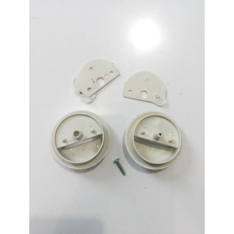 Tarikan Bulat PVC Plastik PUTIH Toilet / Handle Pintu Kamar mandi WC
