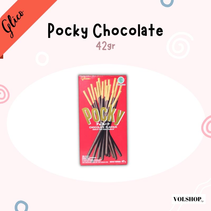 POCKY STRAWBERRY CHOCOLATE GLICO STICK RASA SNACK ULTAH CAMILAN 42gr