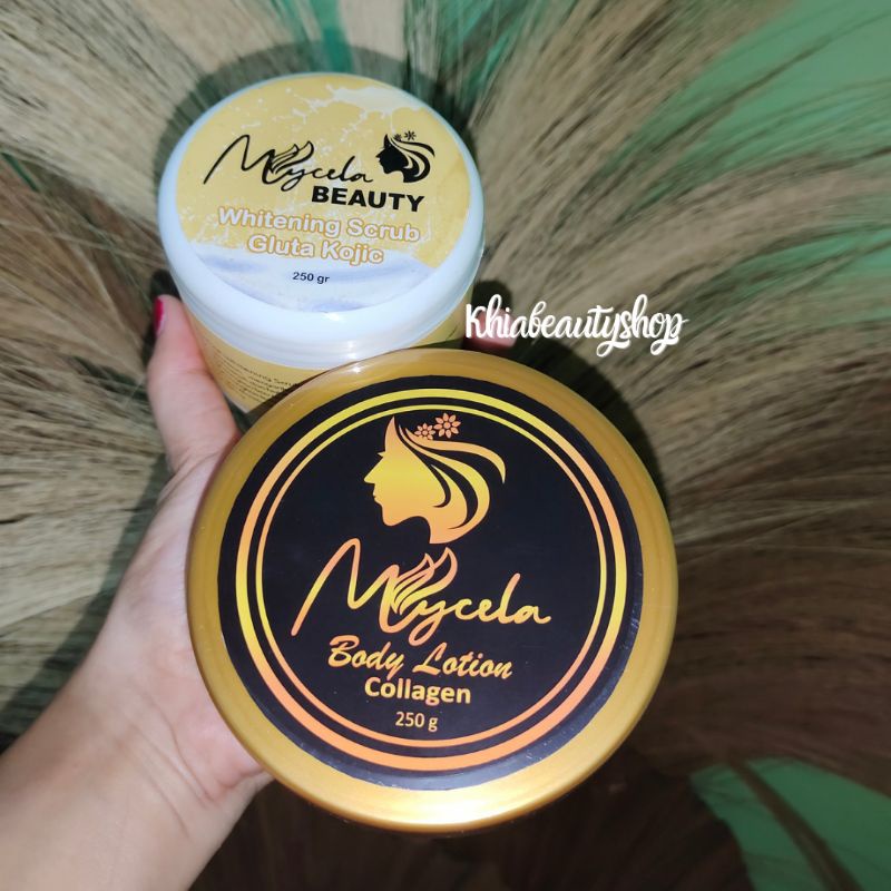 Mycela body lotion & Body Scrub mycela