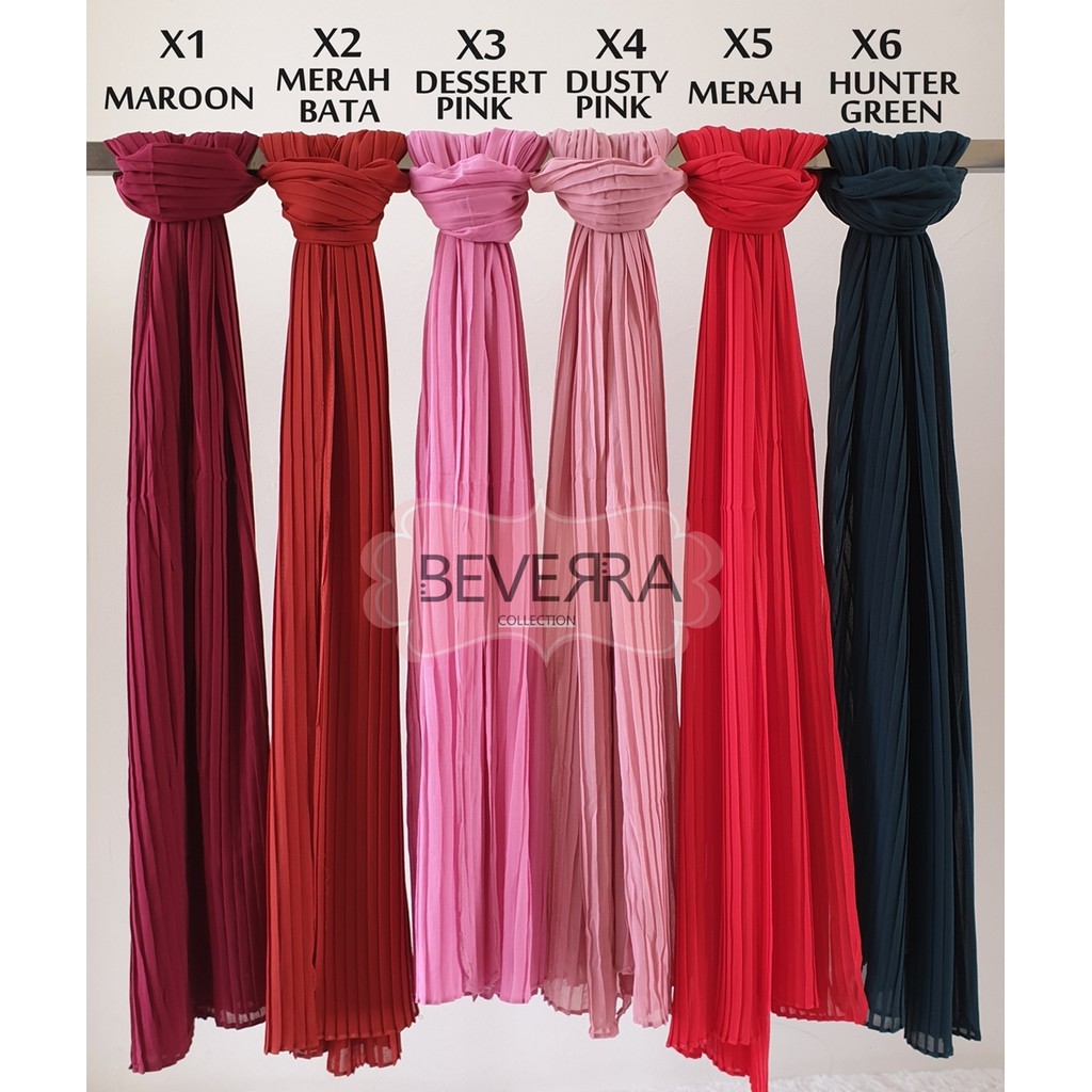 HIJAB PASHMINA PASMINA PHASMINA PLISKET PLEATED SHAWL HEAVY CHIFFON CRINKLE CRINCLE PRISKET - A30-3