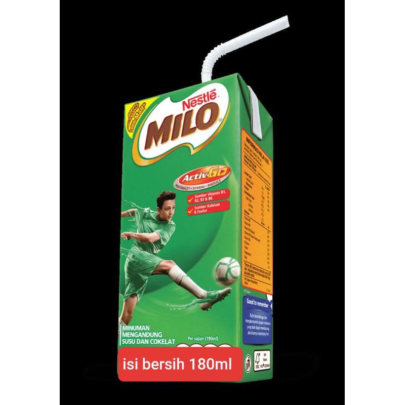 

Milo UHT 180ml x 36pcs (GoSend jakarta dan sekitar)