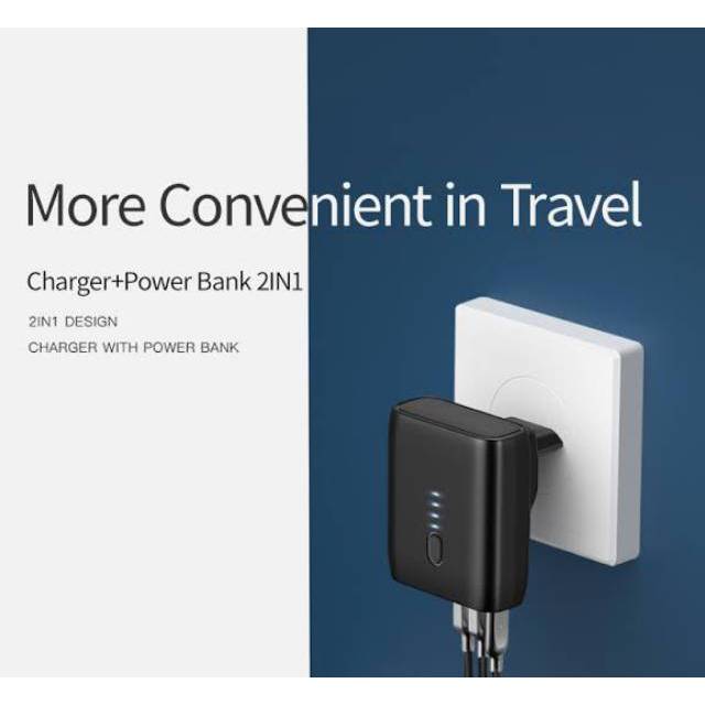 PowerBank + Charger 5000mAh 2in1 (Original Usams)