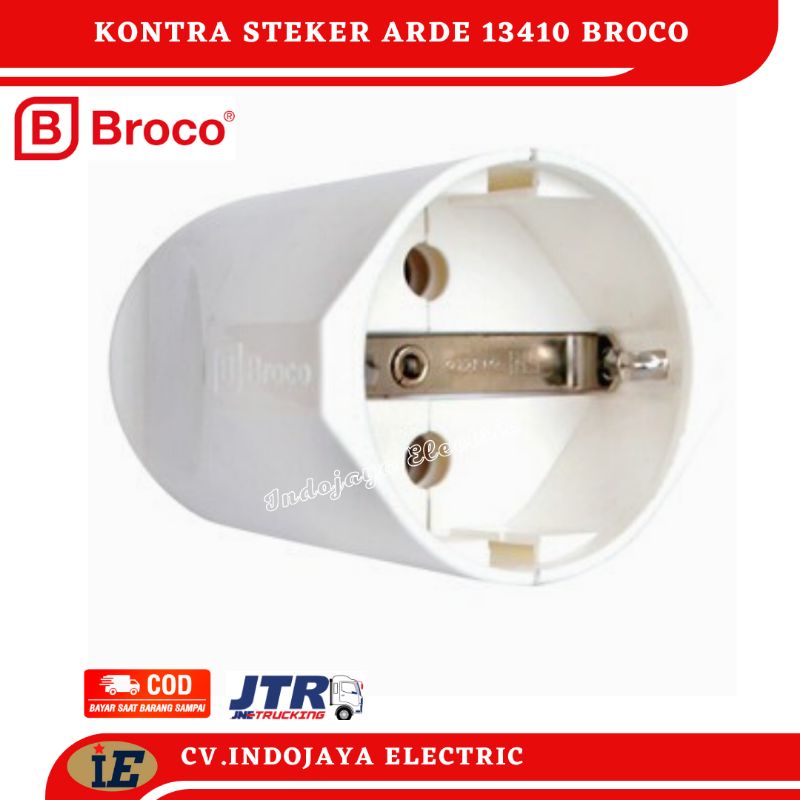 BROCO KONTRA STEKER ARDE PUTIH 13410 FEMALE COUPLER SNI