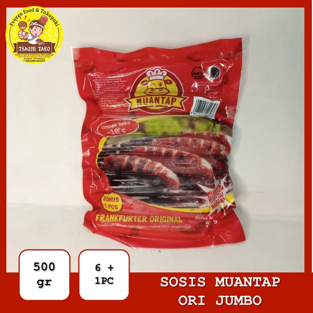 PROMO MUANTAP SOSIS FRANKFURTER DAGING SAPI 6+1S 500GR BARTOZ