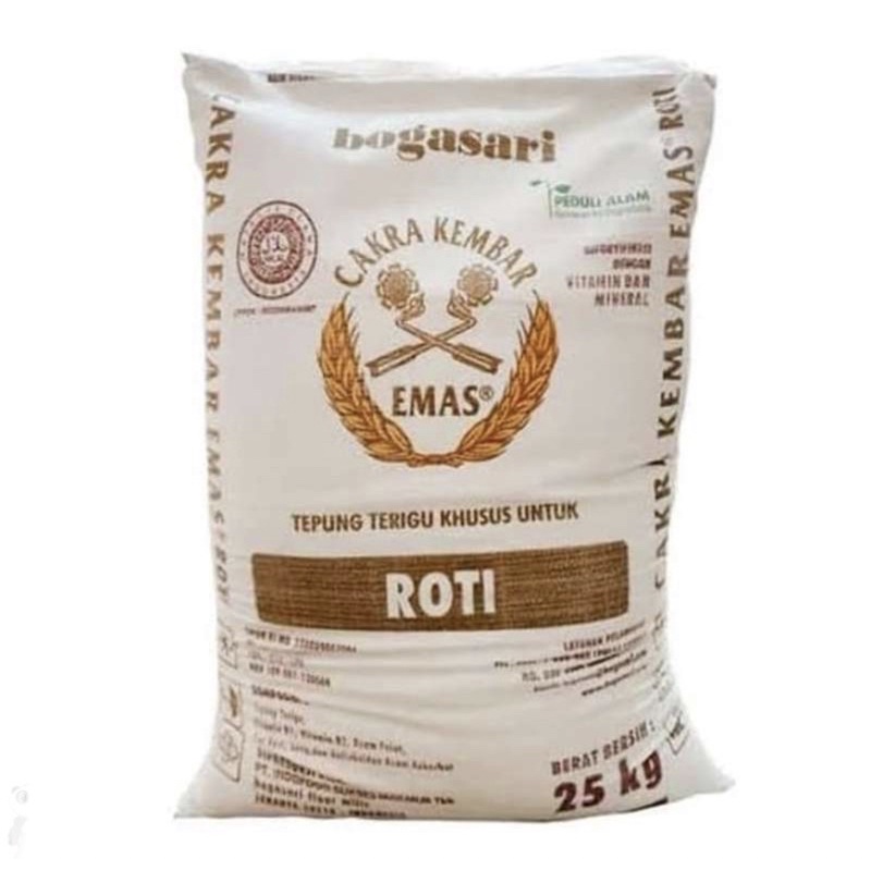 

TEPUNG TERIGU CAKRA KEMBAR EMAS 25 kg