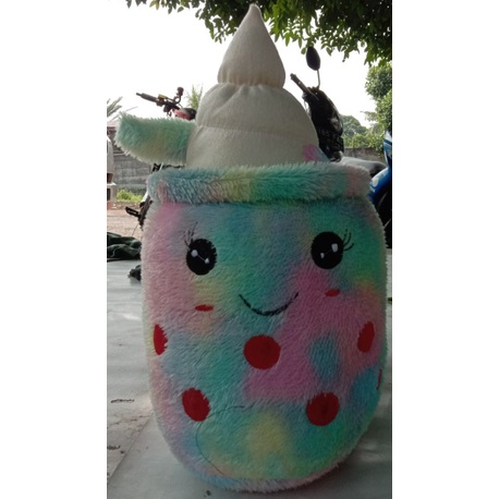 Boneka Boba Ice Cream Motif Rainbow Led Nyala Kedip Kedip Uk38Cm( L )Mainan Anak Viral Murah