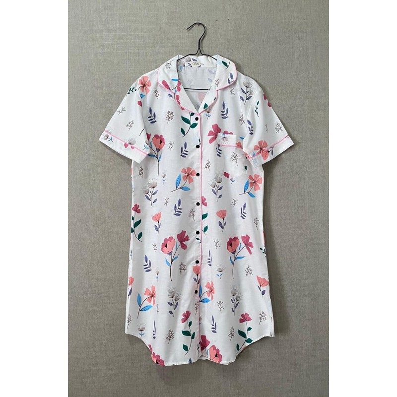 Baju Tidur / Piyama Daster (CODE: LilyWhiteDS)