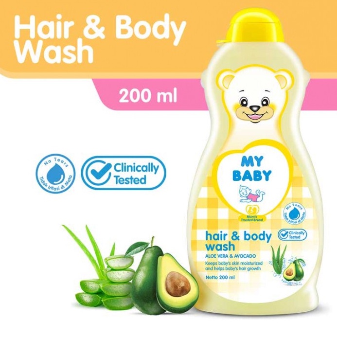 MY BABY Hair &amp; Body Wash Aloe Vera 200 ml