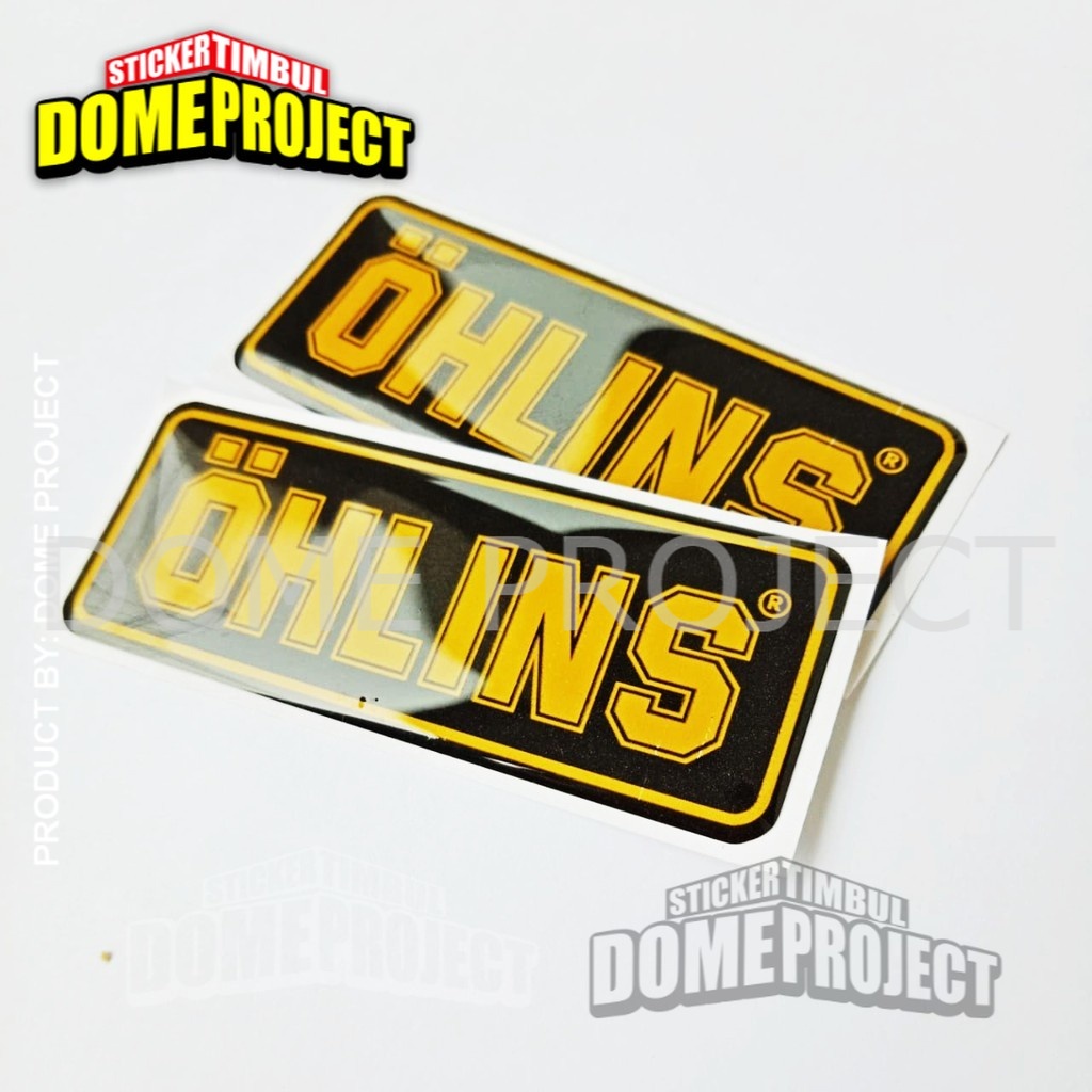 Stiker Motor Timbul Emblem OHLINS STIKER RESIN EMBLEM TIMBUL LENTUR STIKER MOTOR AKSESORIS MOTOR